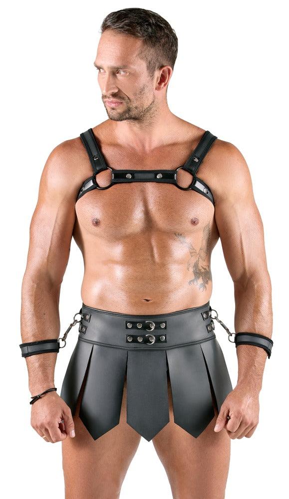 SVENJOYMENT Herren-Gladiator-Rock mit Brustharness