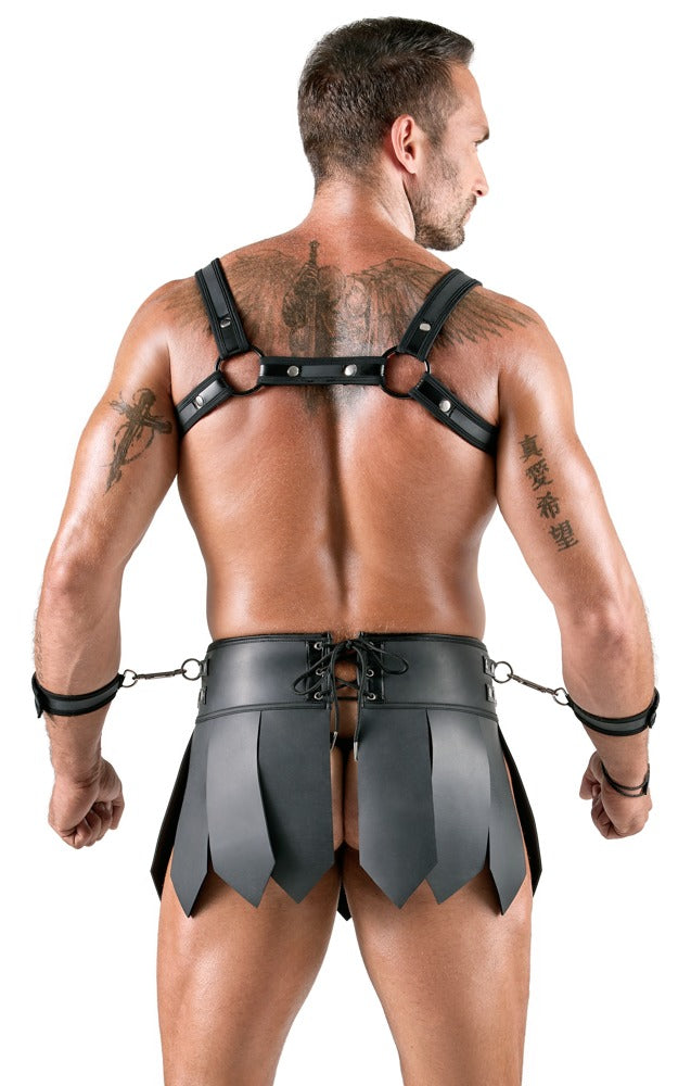 SVENJOYMENT Herren-Gladiator-Rock mit Brustharness