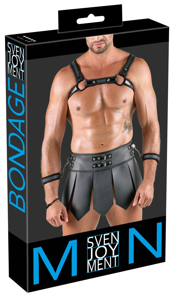 SVENJOYMENT Herren-Gladiator-Rock mit Brustharness