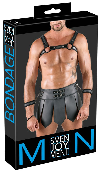 SVENJOYMENT Herren-Gladiator-Rock mit Brustharness