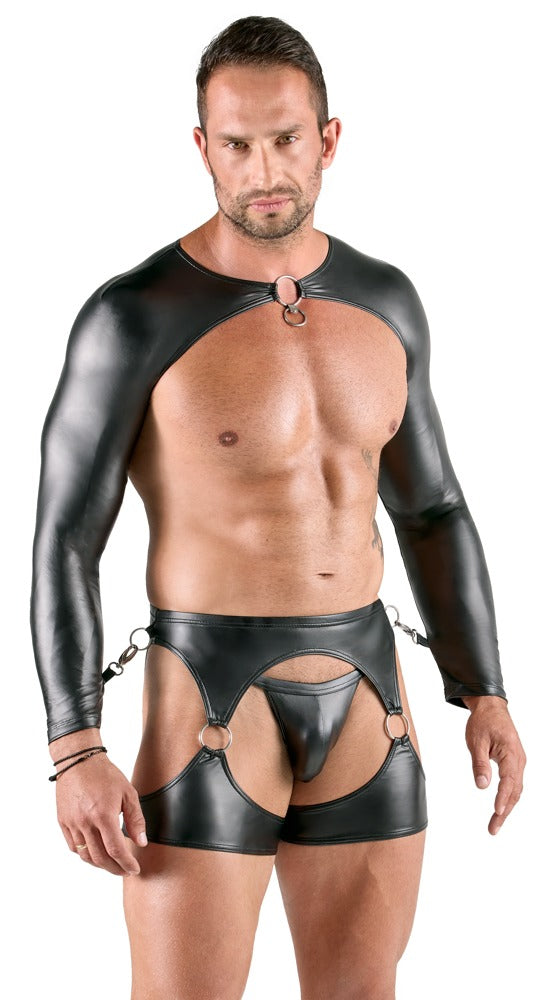 SVENJOYMENT Herren-Bondage-Set mit Bolero, 3-teilig