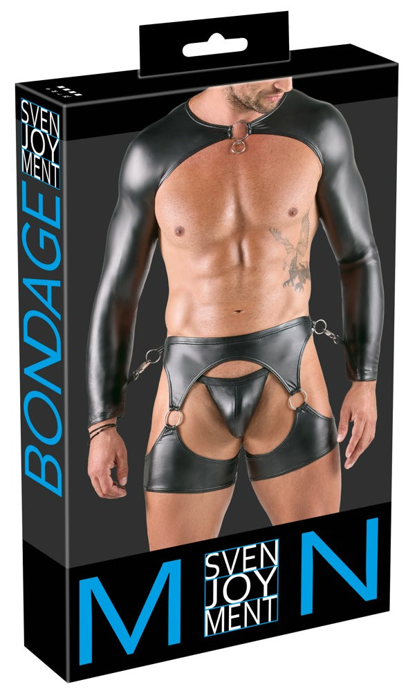 SVENJOYMENT Herren-Bondage-Set mit Bolero, 3-teilig