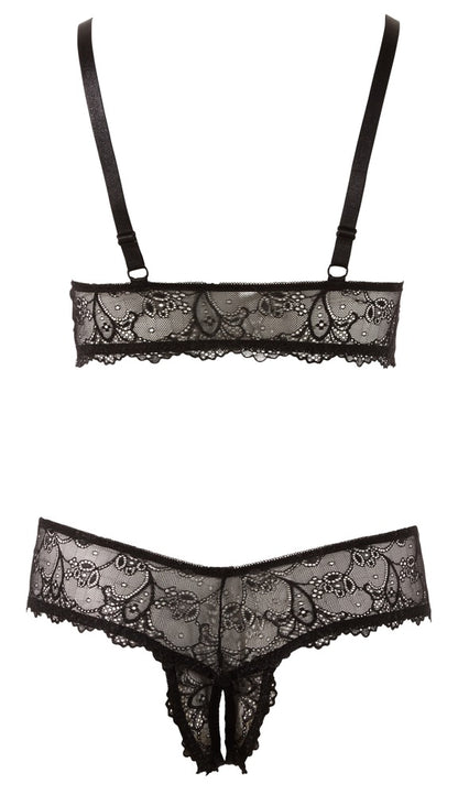Cottelli BH und Rio-String aus Spitze, ouvert
