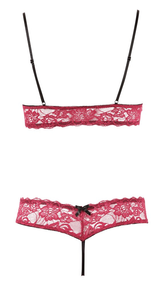 COTTELLI BH-Set mit offenen Cups, Rot