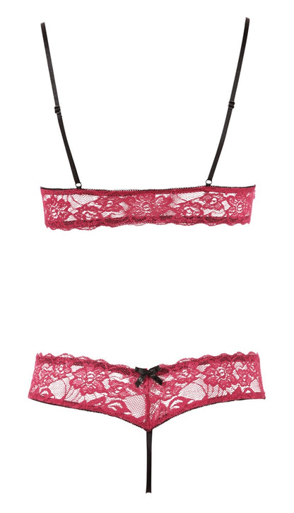 COTTELLI BH-Set mit offenen Cups, Rot