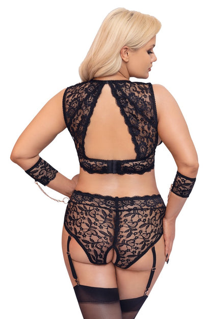 Cottelli Bondage-Set mit Bralette und Armfesseln