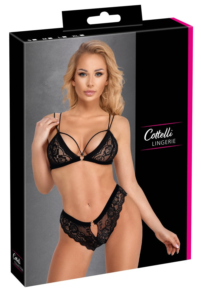 COTTELLI Soft-BH-Set mit Perlenkette