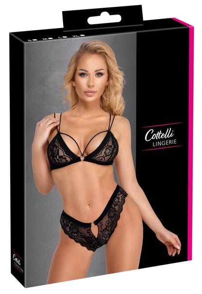 COTTELLI Soft-BH-Set mit Perlenkette