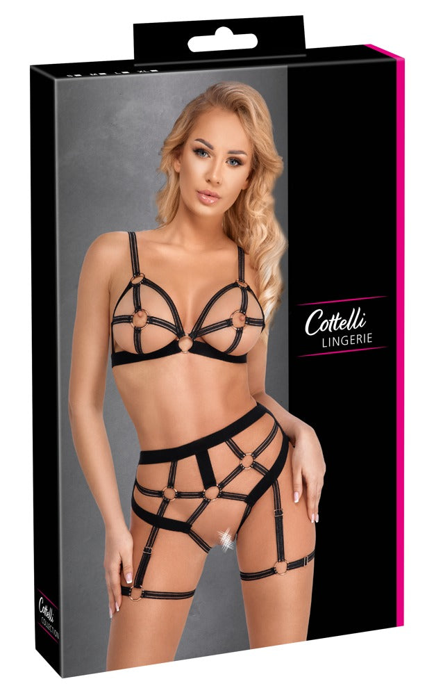 COTTELLI Ouvert-Set im Harness-Style
