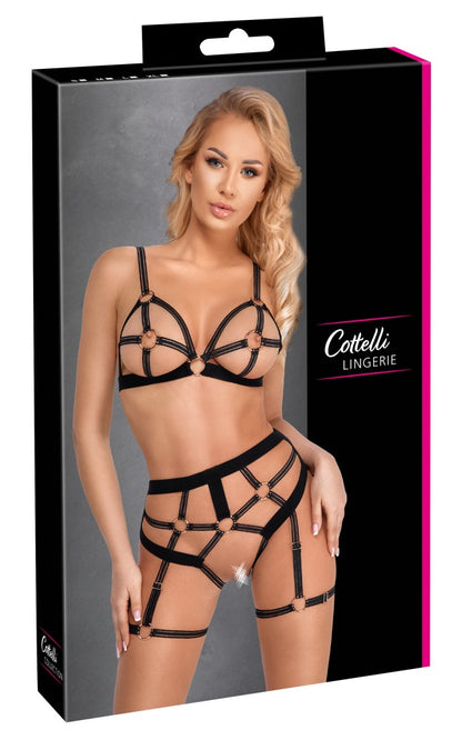 COTTELLI Ouvert-Set im Harness-Style