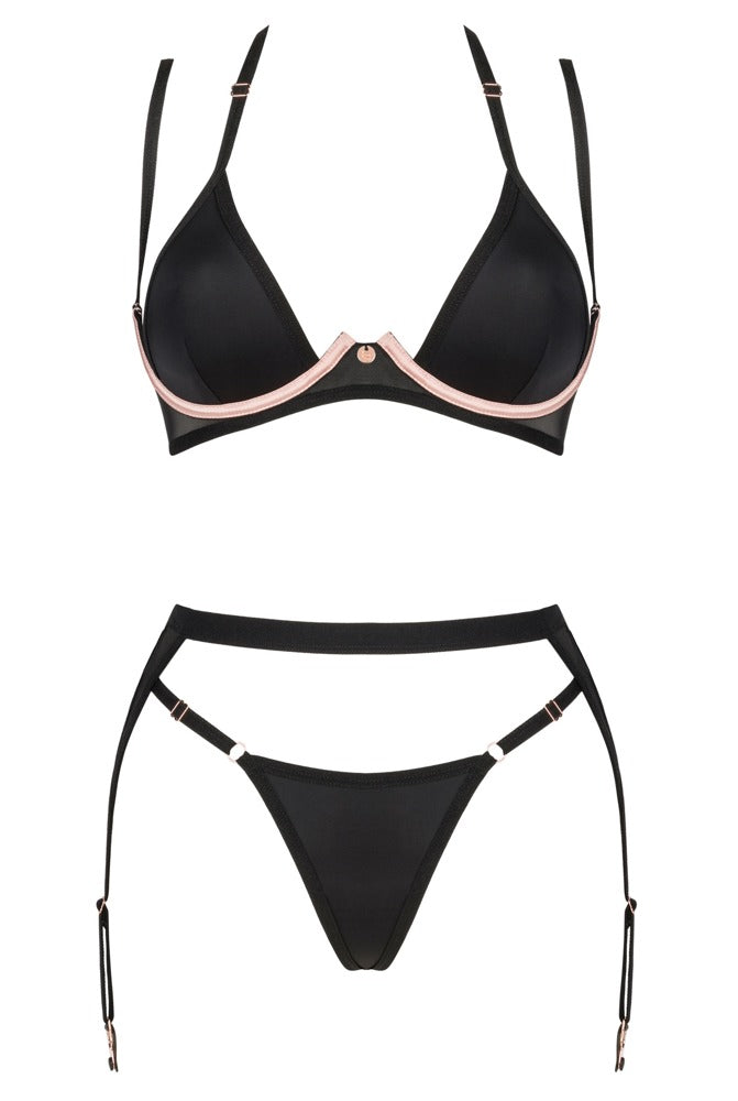 OBSESSIVE Selinne BH-Set mit Strapsgurt