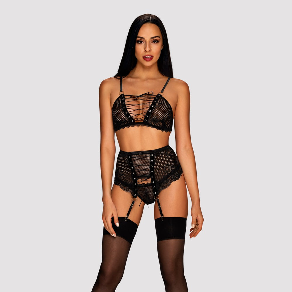 OBSESSIVE Basitta BH-Set mit Strapsgurt