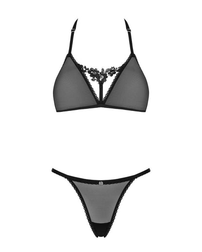 OBSESSIVE Celia Noir BH-Set, transparent