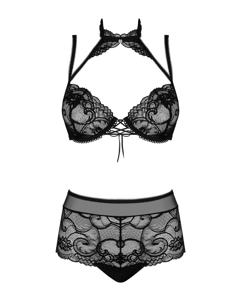 OBSESSIVE Elizenes Bügel-BH-Set, High Waist