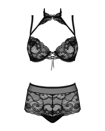 OBSESSIVE Elizenes Bügel-BH-Set, High Waist