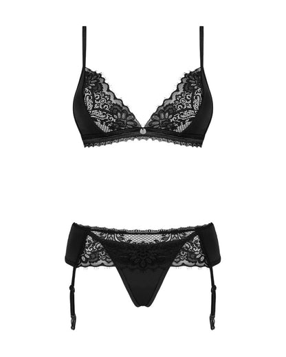 OBSESSIVE Maderris BH-Set mit Strapsgurt