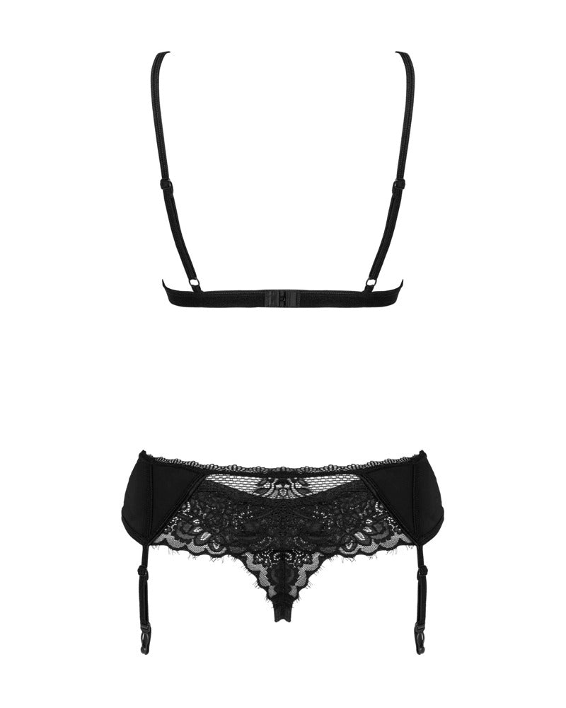 OBSESSIVE Maderris BH-Set mit Strapsgurt