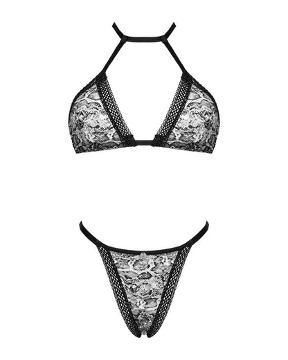 OBSESSIVE Xenita Neckholder-BH-Set, Animal-Print