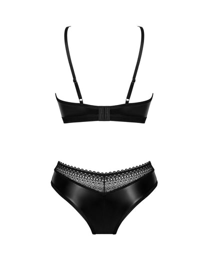 OBSESSIVE Wetlook-BH-Set mit Spitze