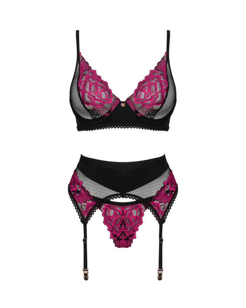 OBSESSIVE BH-Set mit Rosenspitze