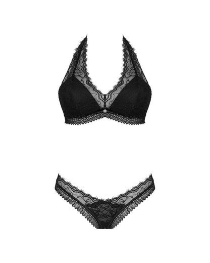 OBSESSIVE Neckholder-BH-Set, Spitzen-Mix