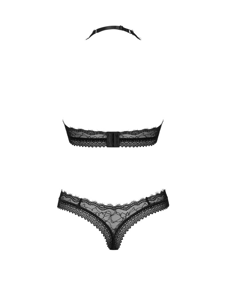 OBSESSIVE Neckholder-BH-Set, Spitzen-Mix