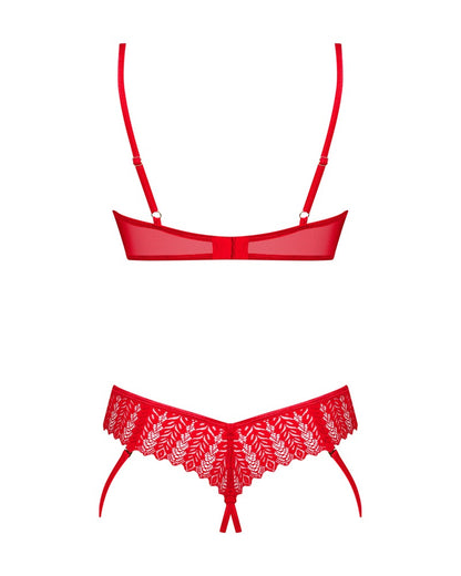 OBSESSIVE Ouvert-Hebe-Set in Rot