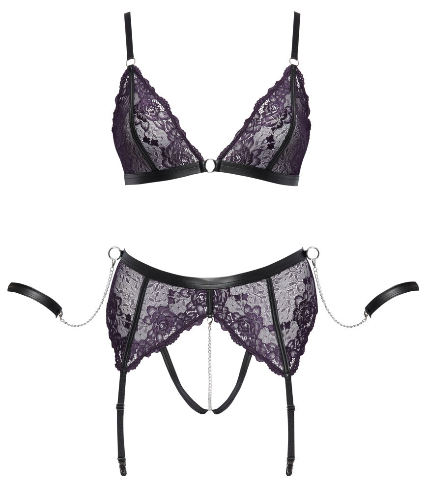 Cottelli Bondage-Set mit Soft-BH und Soft-Armfesseln