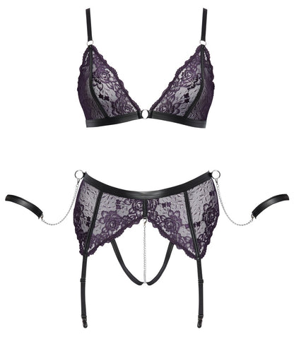 Cottelli Bondage-Set mit Soft-BH und Soft-Armfesseln