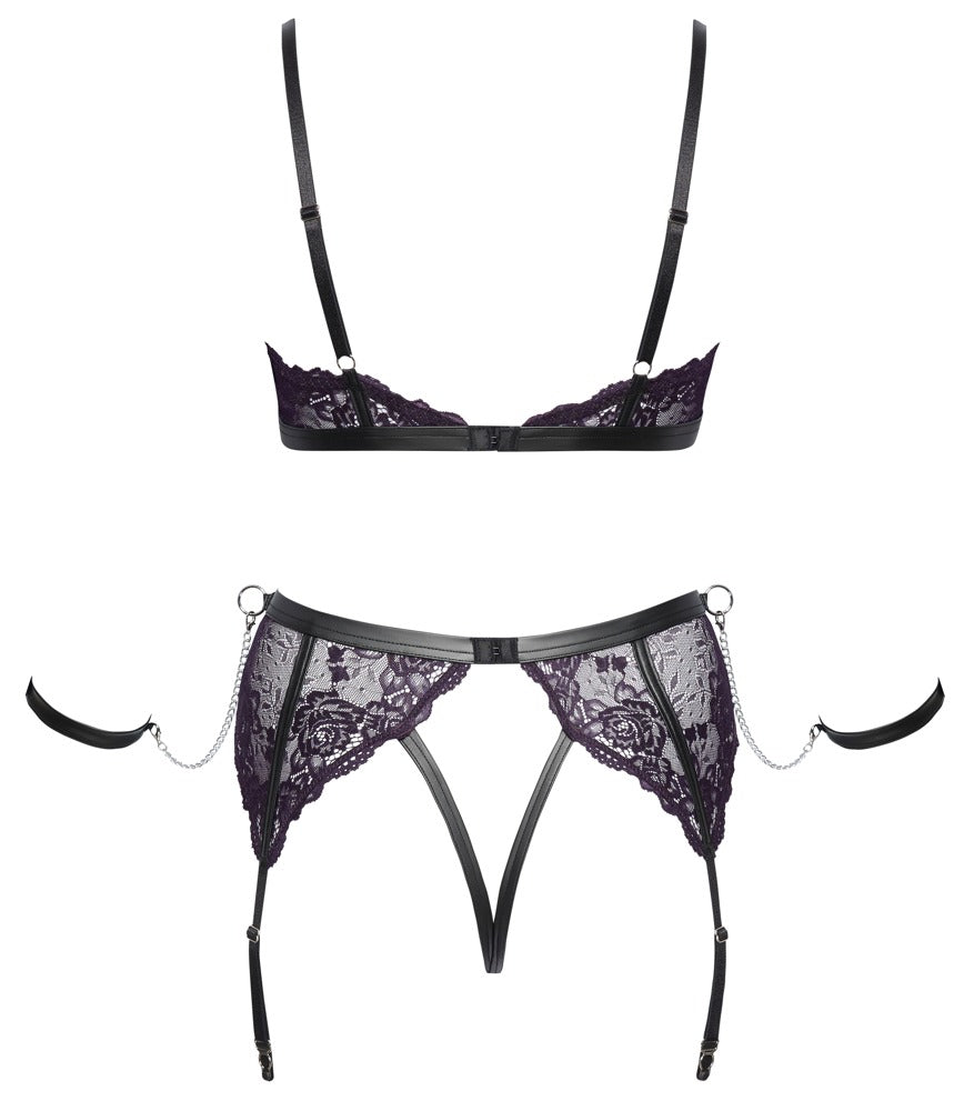 Cottelli Bondage-Set mit Soft-BH und Soft-Armfesseln