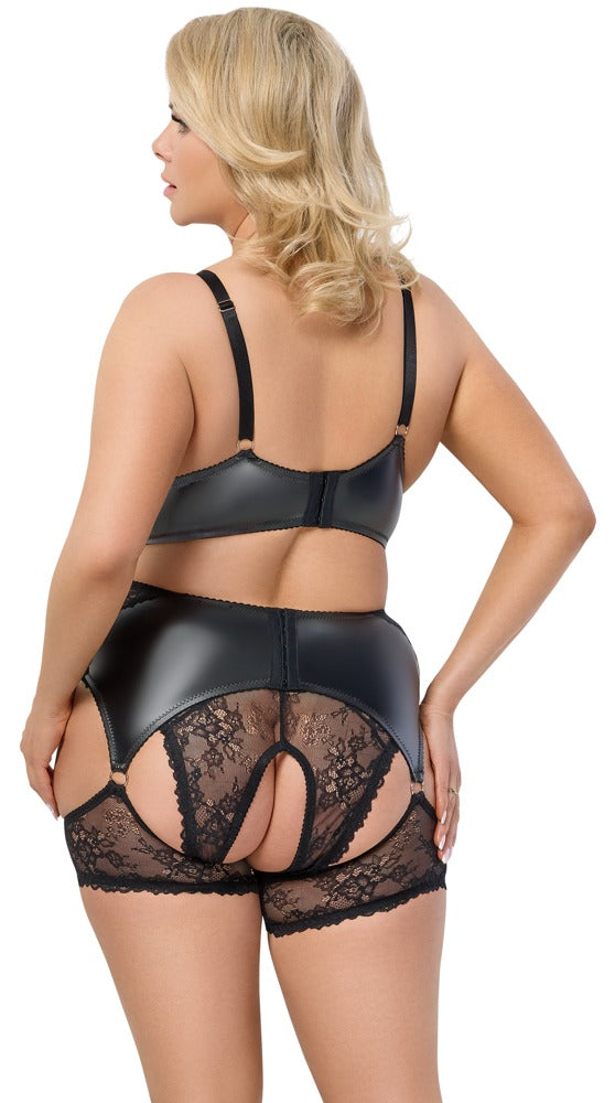 Cottelli 3-teiliges Spitzen-Set mit Strapsgürtel