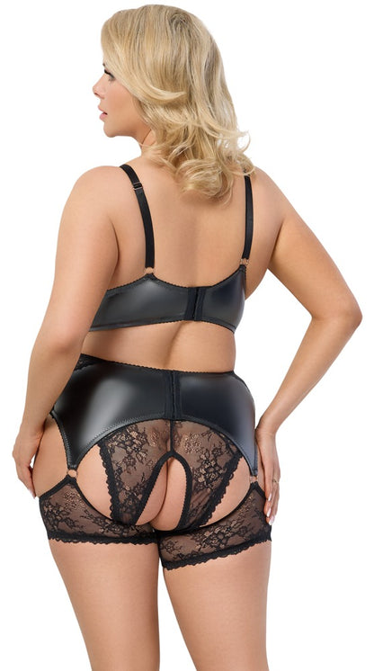 Cottelli 3-teiliges Spitzen-Set mit Strapsgürtel