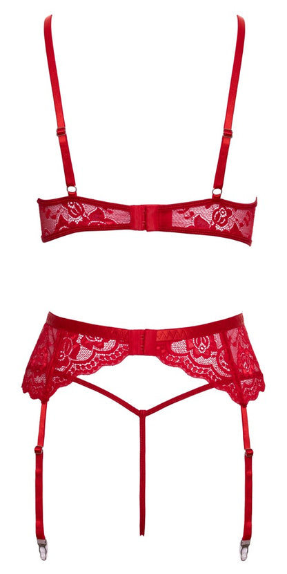 COTTELLI Weihnachts-Straps-Set in Rot