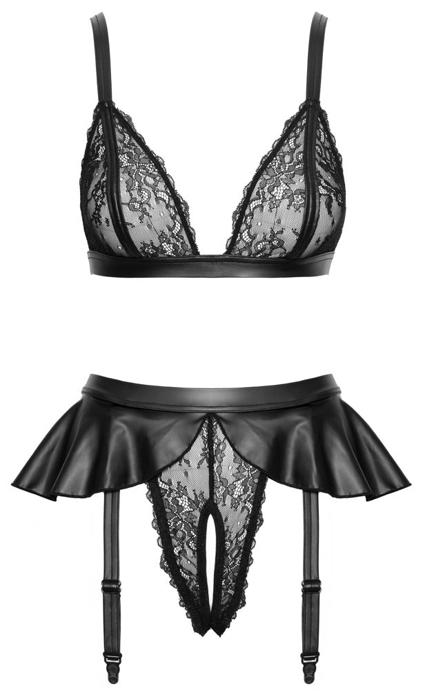 COTTELLI Soft-BH-Set mit Straps-Slip, Mattlook