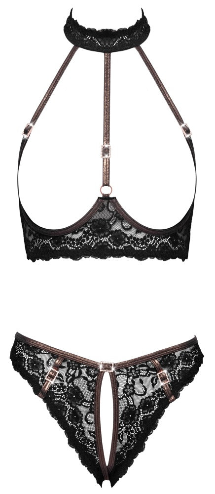 COTTELLI Ouvert-Hebe-Set mit Strass