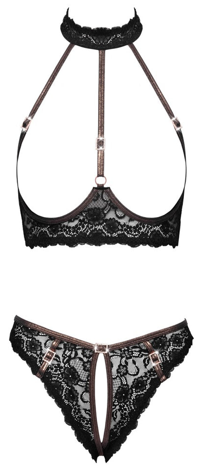 COTTELLI Ouvert-Hebe-Set mit Strass