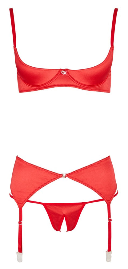 COTTELLI Hebe-Set mit Strapsgurt, Rot