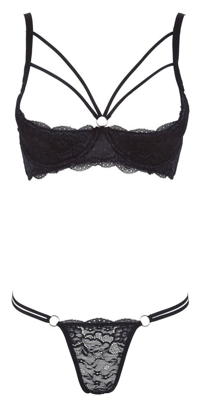 COTTELLI Hebe-Set aus Spitze mit Riemendetails