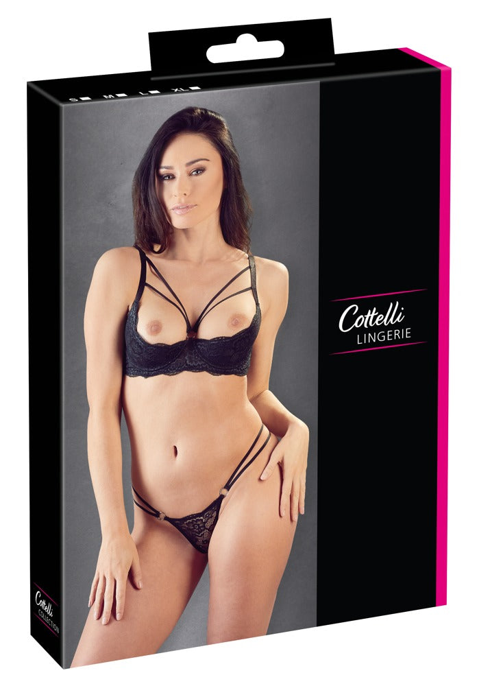 COTTELLI Hebe-Set aus Spitze mit Riemendetails