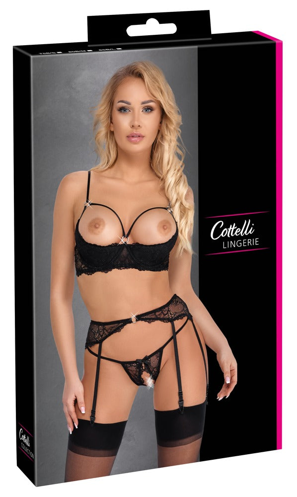 COTTELLI Hebe-Set mit Glitzerringen, ouvert