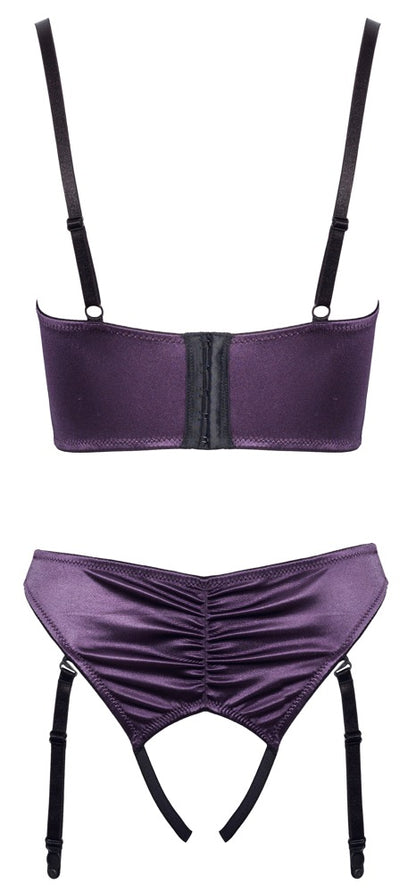 COTTELLI Longline-Hebe-Set aus Satin, Lila