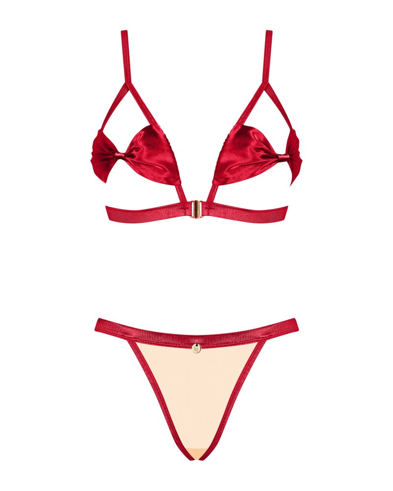 OBSESSIVE Soft-BH-Set in Rot, offene Cups