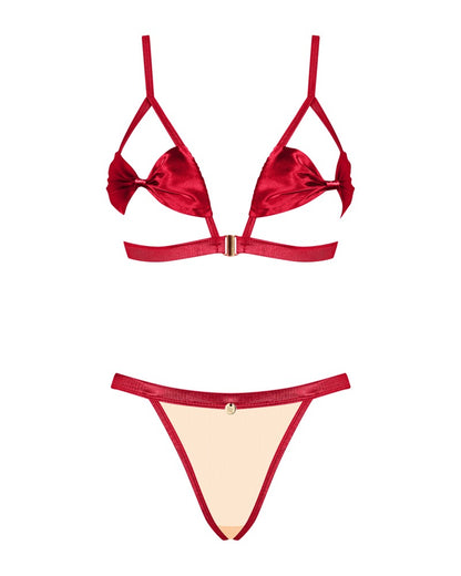 OBSESSIVE Soft-BH-Set in Rot, offene Cups