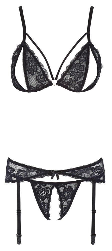 COTTELLI Spitzen-Strapsset, ouvert