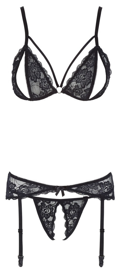 COTTELLI Spitzen-Strapsset, ouvert