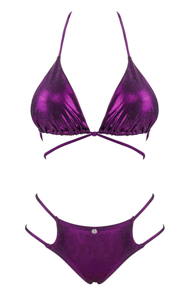 OBSESSIVE Balitta Bikini im Glanzlook, Lila