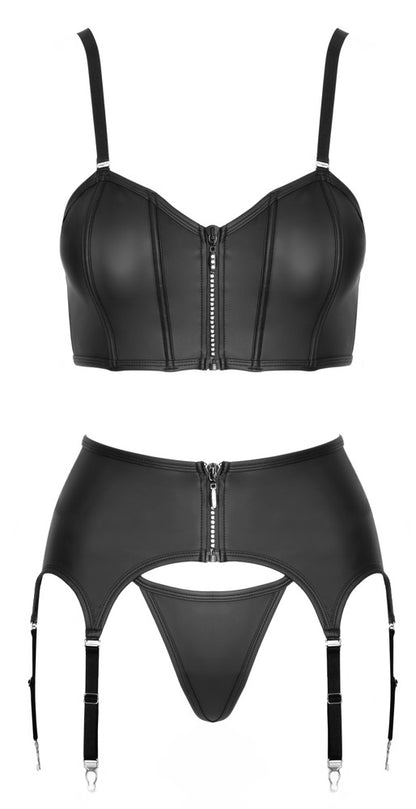 Cottelli 3-teiliges Straps-Set im Mattlook