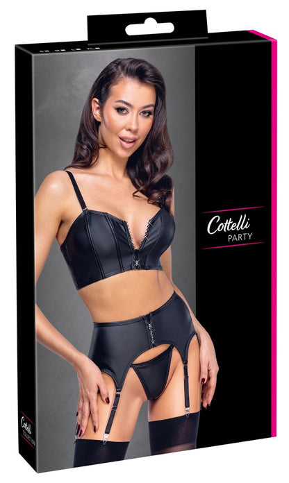 Cottelli 3-teiliges Straps-Set im Mattlook