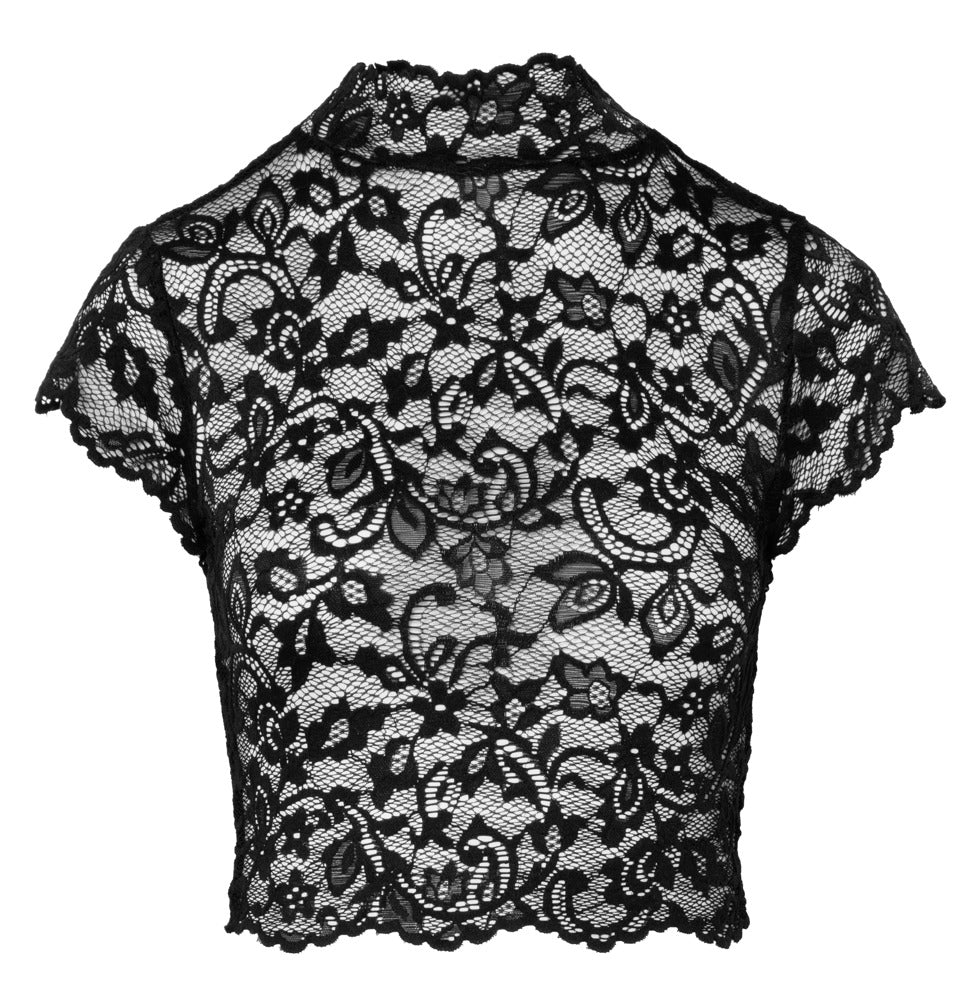 NOIR Spitzen-Top, bauchfrei