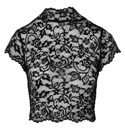 NOIR Spitzen-Top, bauchfrei